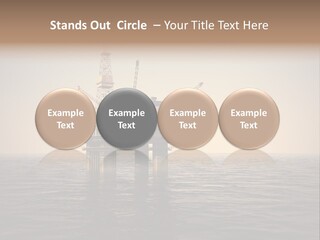 Production Oil Industry Tower PowerPoint Template