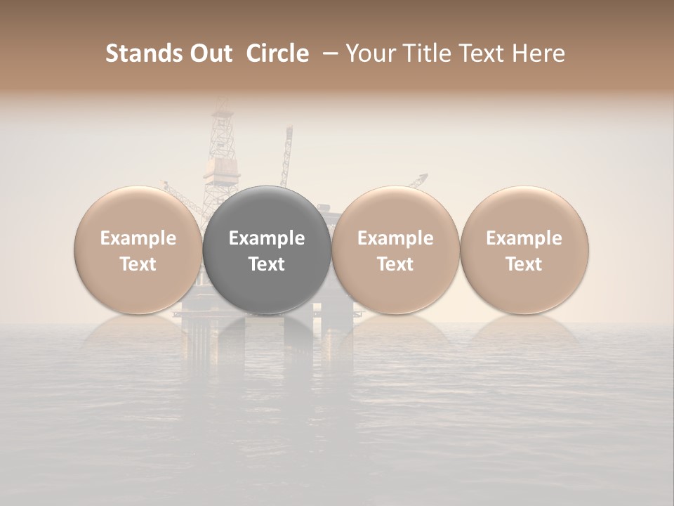 Production Oil Industry Tower PowerPoint Template