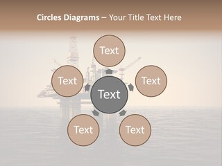 Production Oil Industry Tower PowerPoint Template