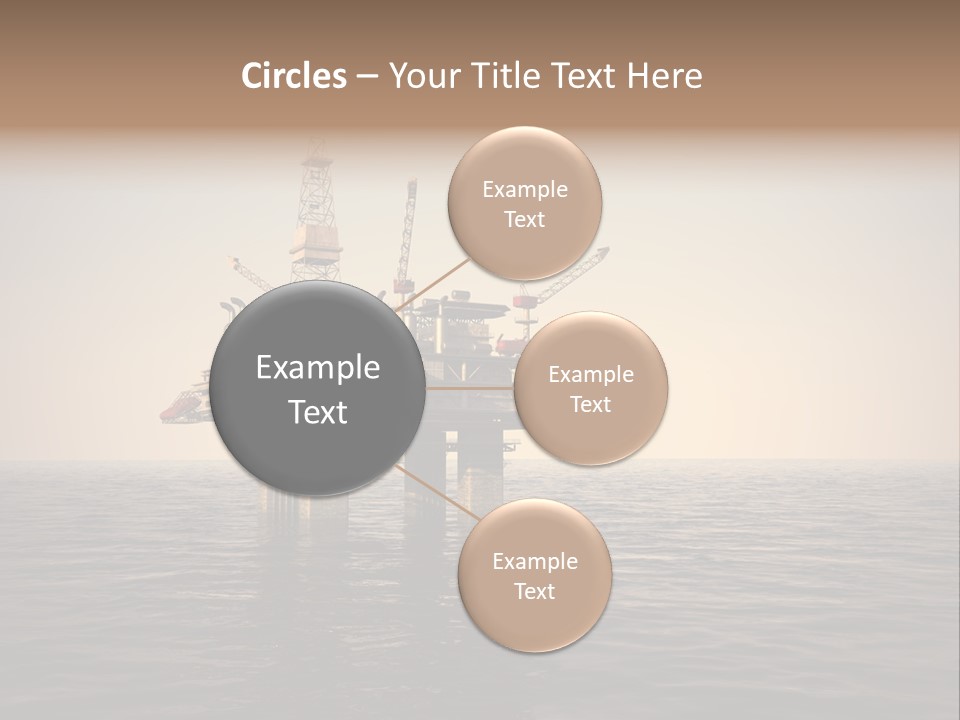 Production Oil Industry Tower PowerPoint Template