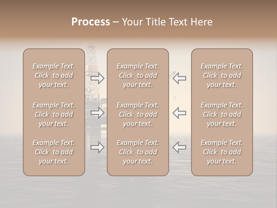 Production Oil Industry Tower PowerPoint Template