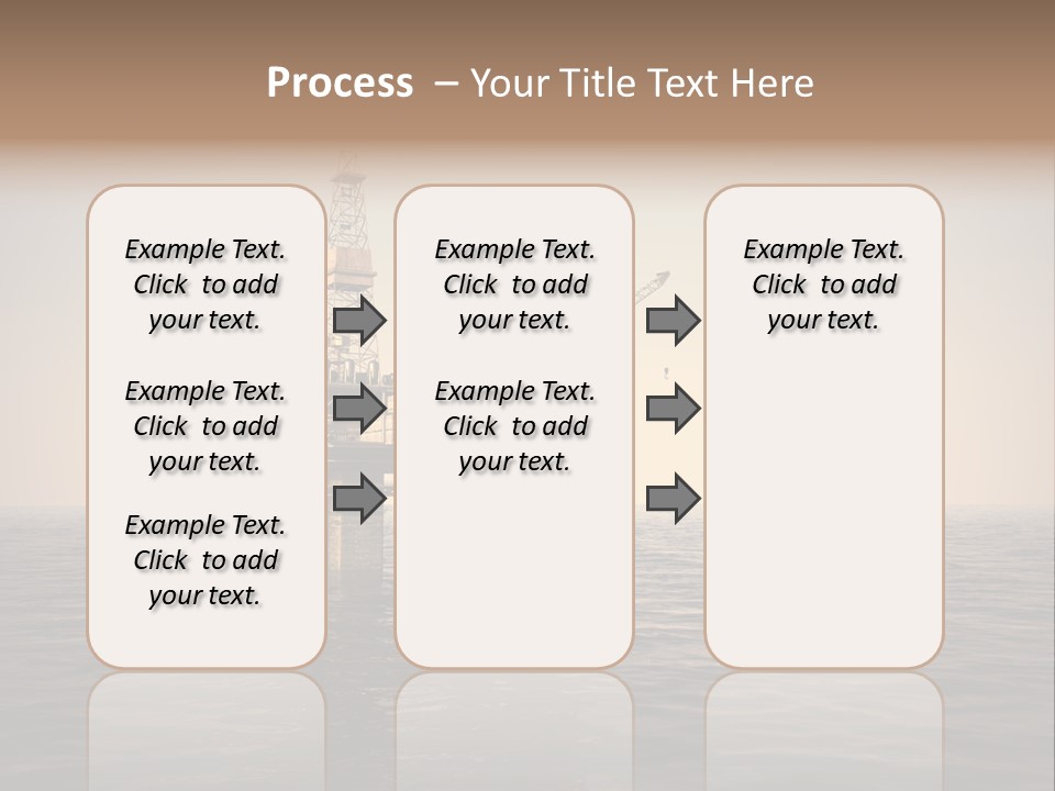 Production Oil Industry Tower PowerPoint Template