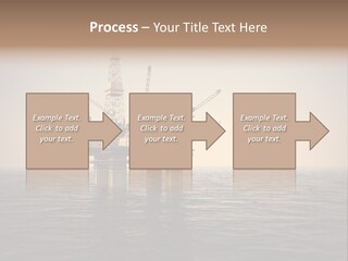 Production Oil Industry Tower PowerPoint Template