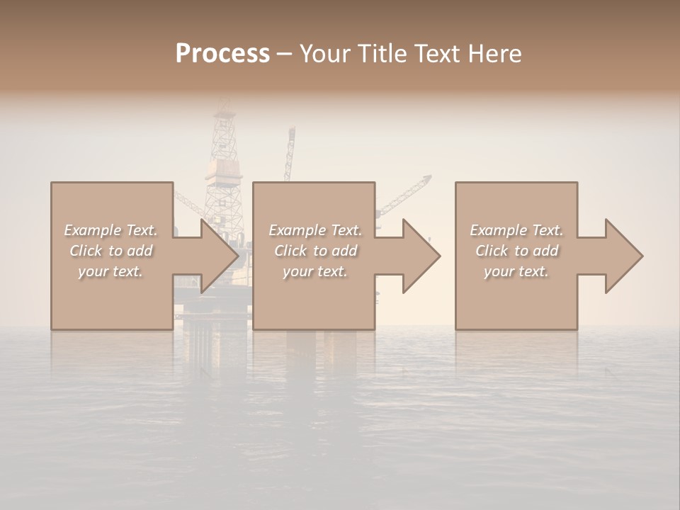 Production Oil Industry Tower PowerPoint Template