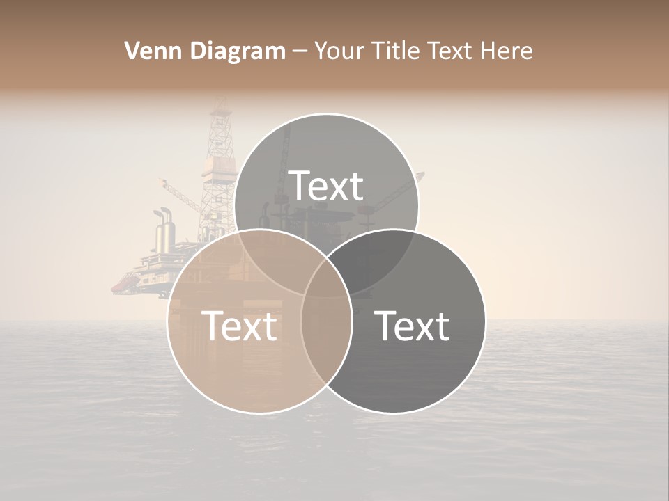 Production Oil Industry Tower PowerPoint Template