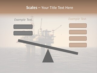 Production Oil Industry Tower PowerPoint Template
