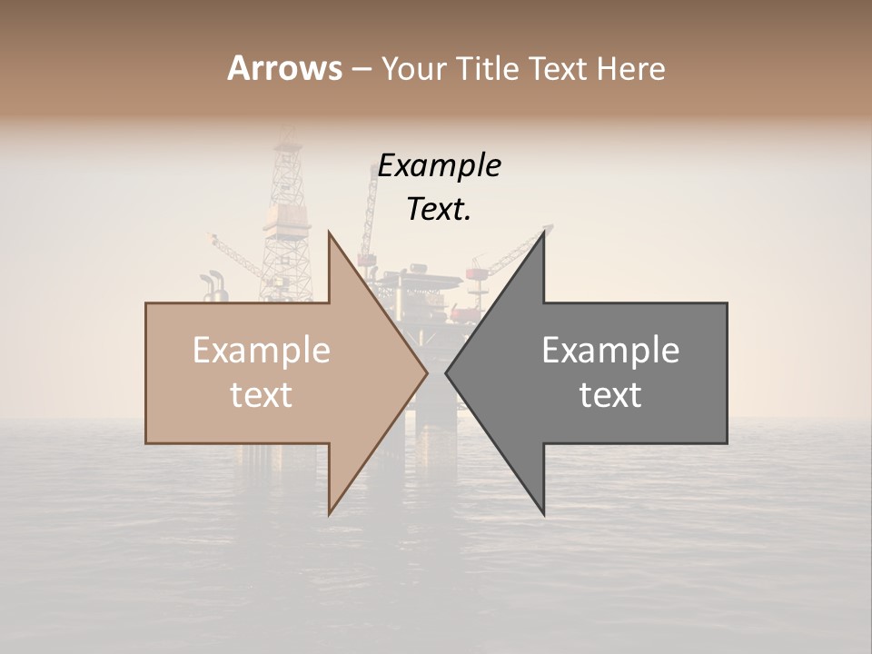 Production Oil Industry Tower PowerPoint Template