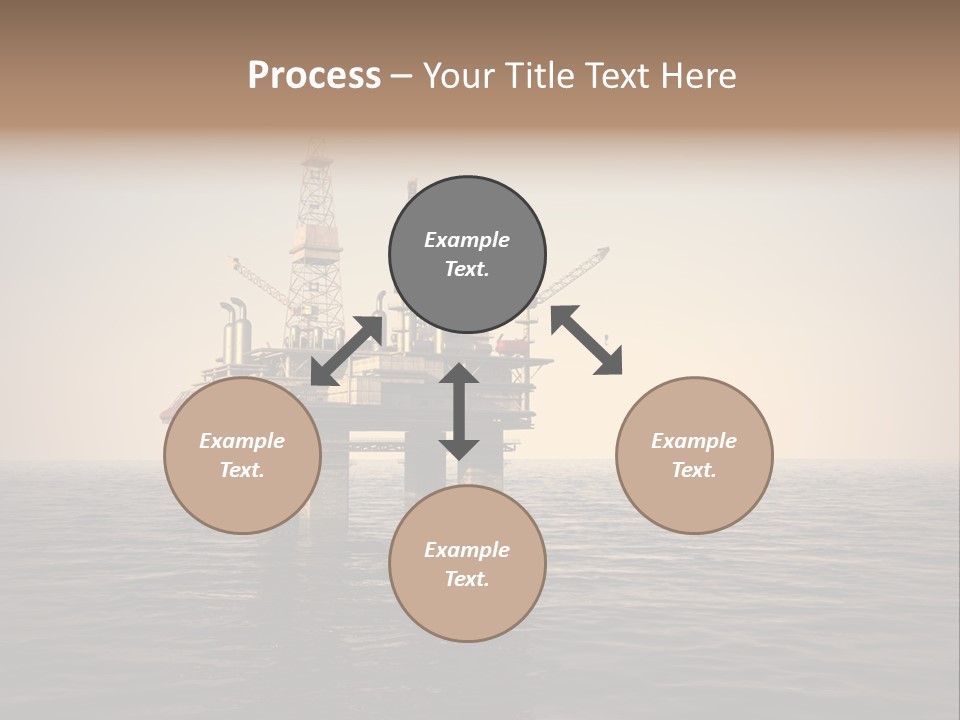 Production Oil Industry Tower PowerPoint Template