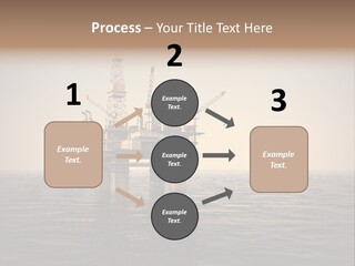 Production Oil Industry Tower PowerPoint Template