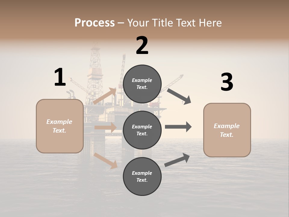 Production Oil Industry Tower PowerPoint Template