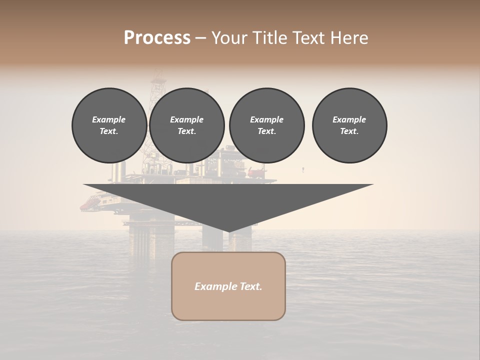 Production Oil Industry Tower PowerPoint Template
