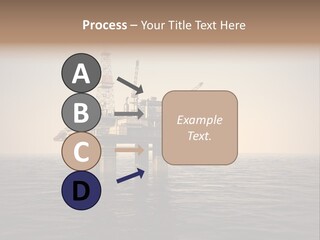 Production Oil Industry Tower PowerPoint Template