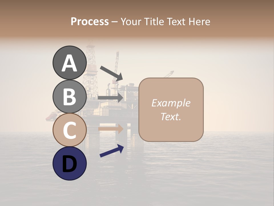 Production Oil Industry Tower PowerPoint Template