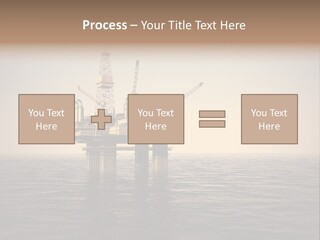Production Oil Industry Tower PowerPoint Template