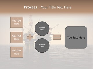 Production Oil Industry Tower PowerPoint Template