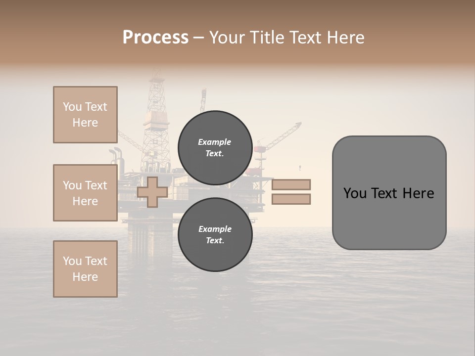 Production Oil Industry Tower PowerPoint Template