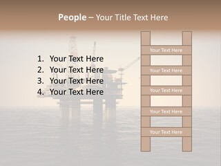 Production Oil Industry Tower PowerPoint Template