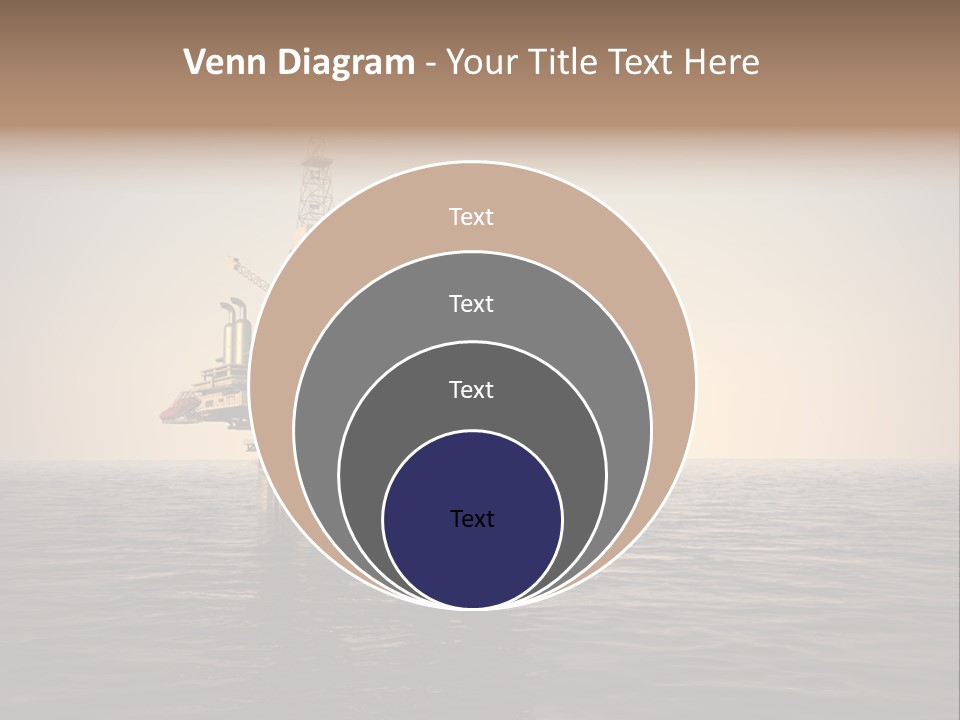 Production Oil Industry Tower PowerPoint Template