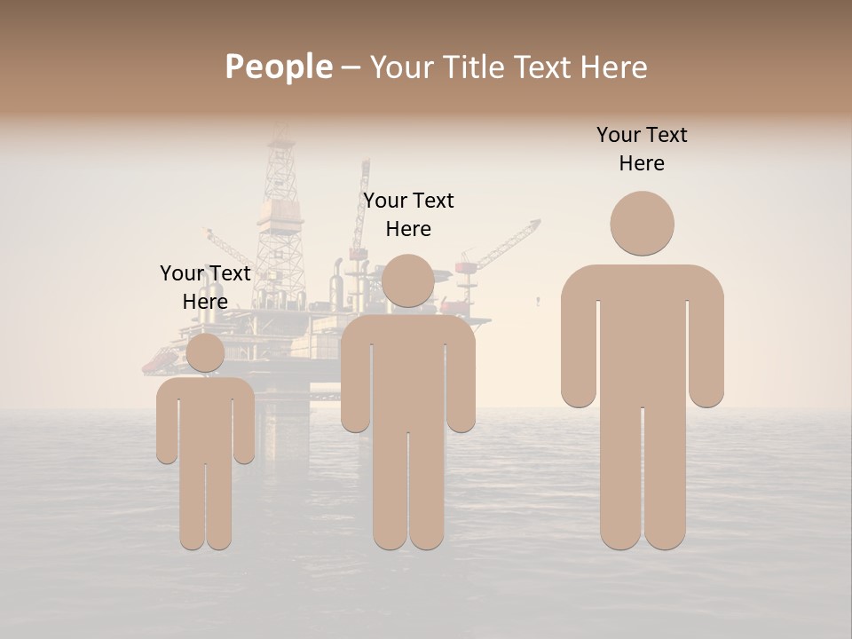 Production Oil Industry Tower PowerPoint Template