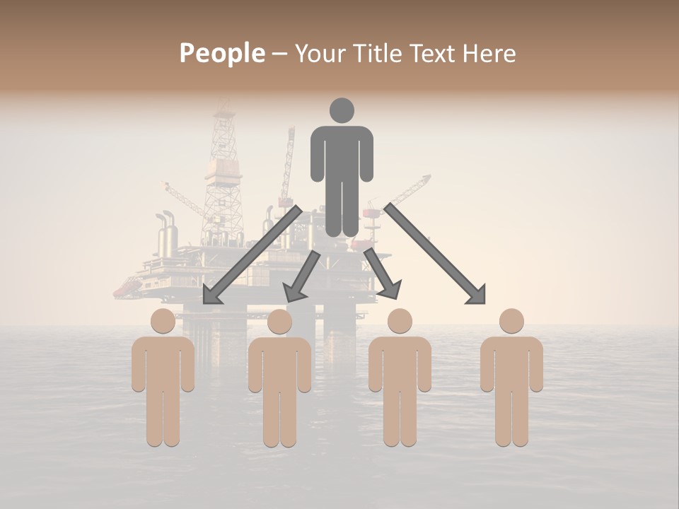 Production Oil Industry Tower PowerPoint Template