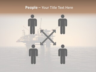 Production Oil Industry Tower PowerPoint Template