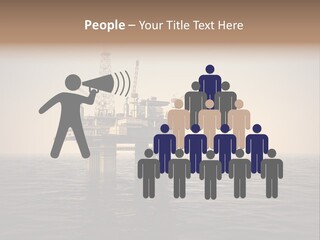 Production Oil Industry Tower PowerPoint Template