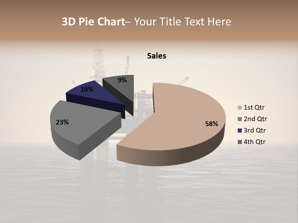 Production Oil Industry Tower PowerPoint Template