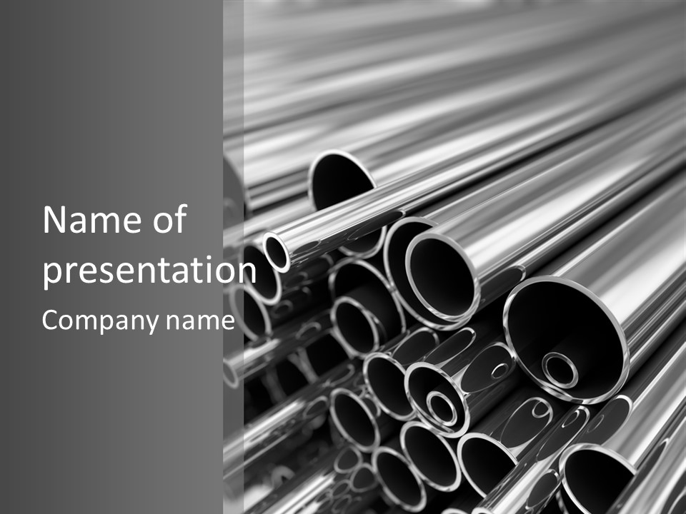 Pipe Supply Profile PowerPoint Template