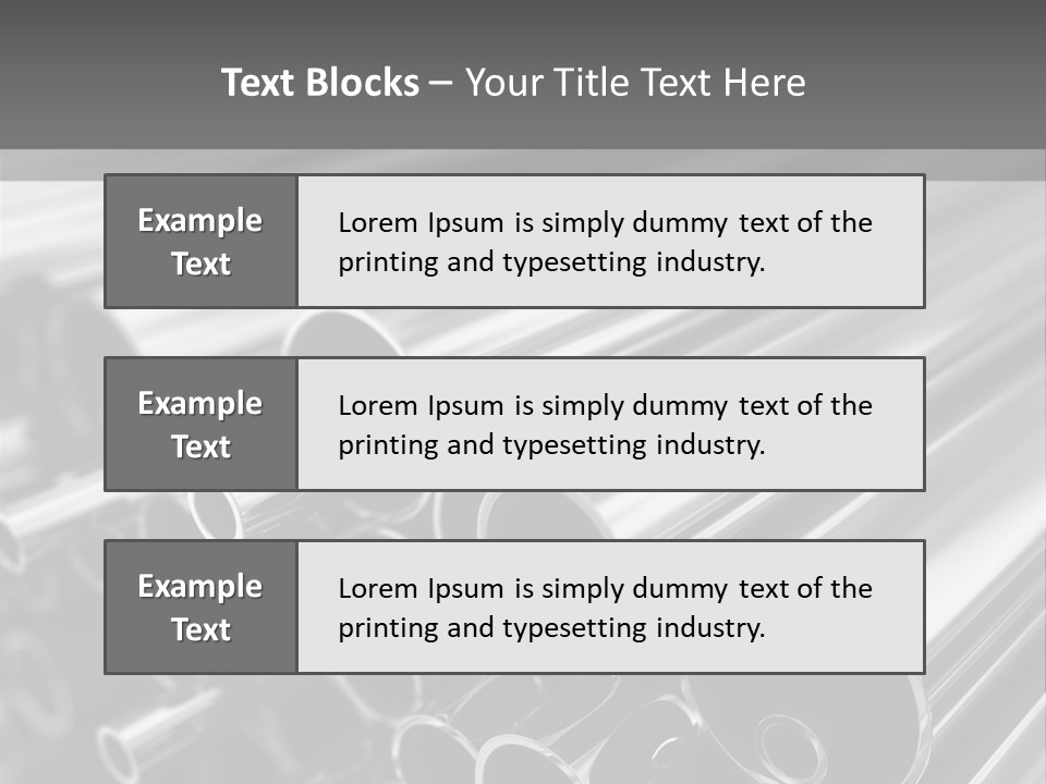 Pipe Supply Profile PowerPoint Template