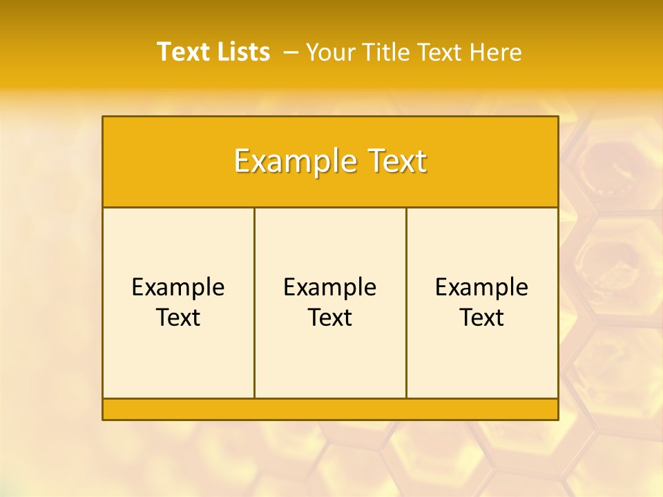 A Yellow Hexagonal Background With The Words Name Of Presentation PowerPoint Template