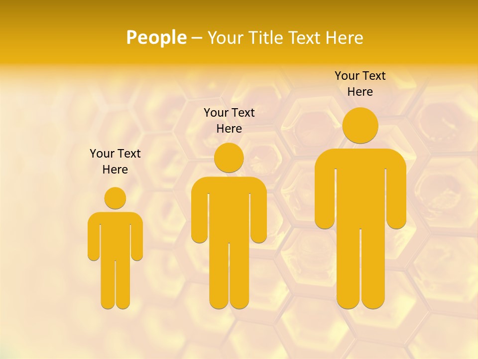 A Yellow Hexagonal Background With The Words Name Of Presentation PowerPoint Template
