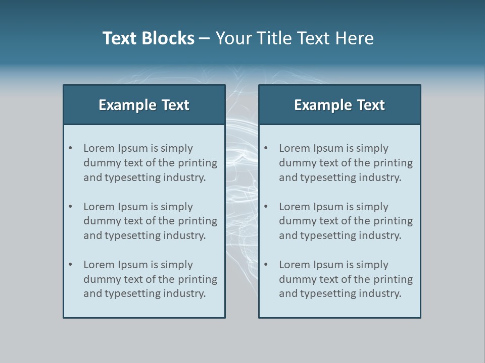 A Glowing Blue Brain On A Black Background PowerPoint Template