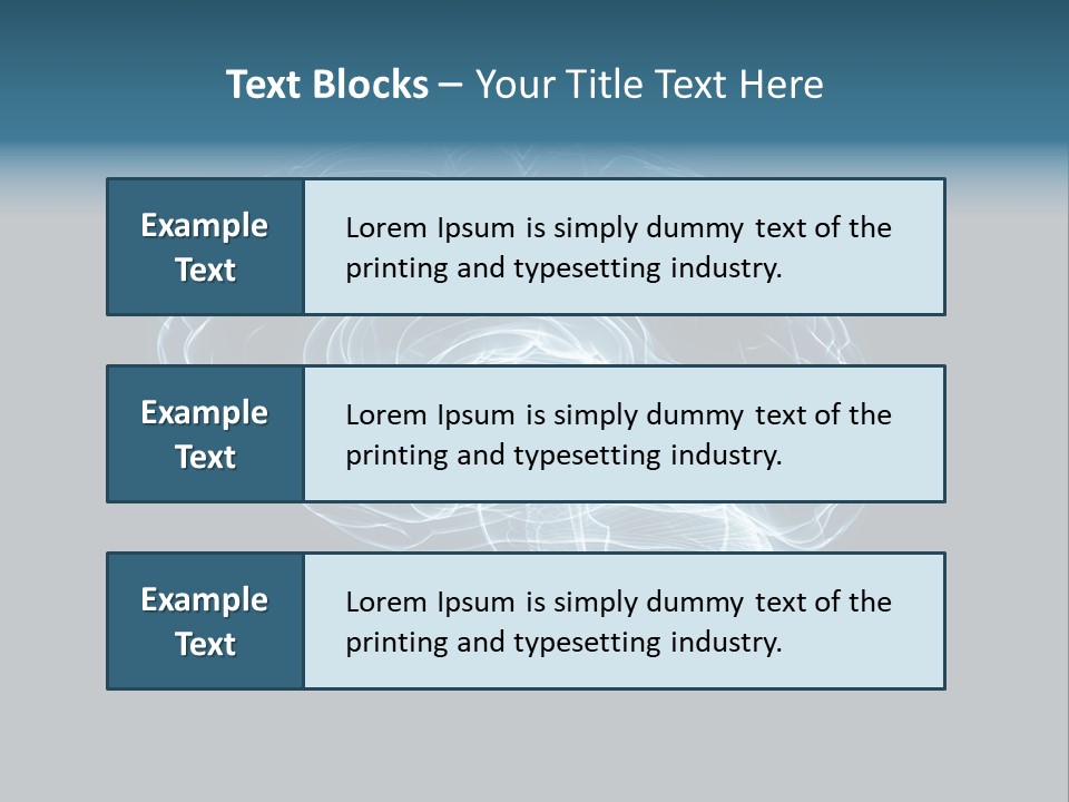 A Glowing Blue Brain On A Black Background PowerPoint Template