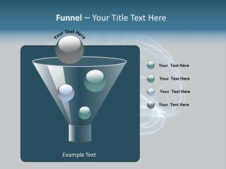 A Glowing Blue Brain On A Black Background PowerPoint Template