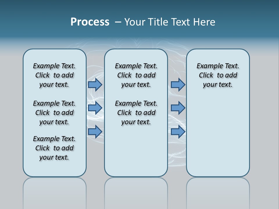 A Glowing Blue Brain On A Black Background PowerPoint Template