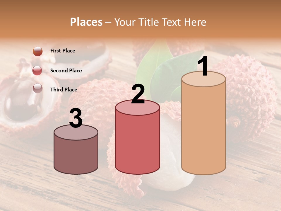 Leaves Lichi Berry PowerPoint Template