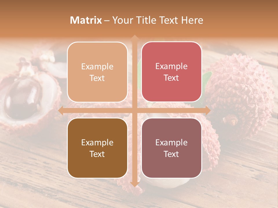 Leaves Lichi Berry PowerPoint Template