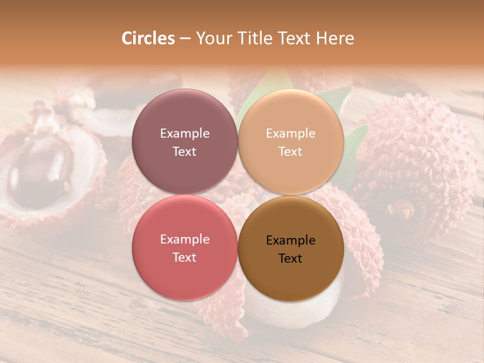 Leaves Lichi Berry PowerPoint Template