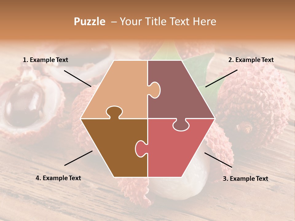 Leaves Lichi Berry PowerPoint Template