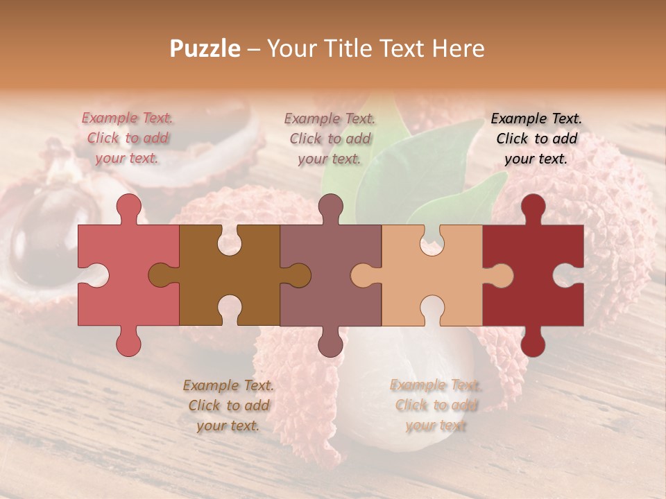 Leaves Lichi Berry PowerPoint Template