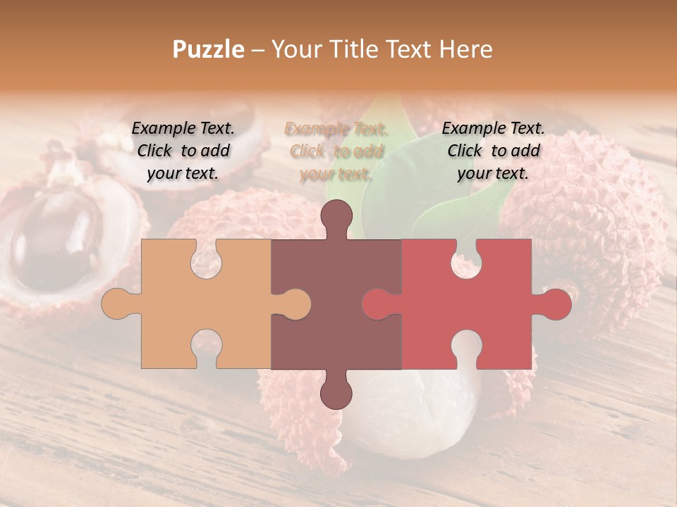 Leaves Lichi Berry PowerPoint Template