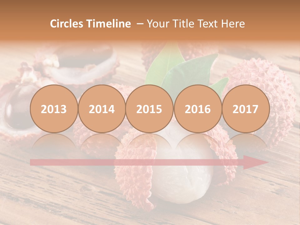 Leaves Lichi Berry PowerPoint Template