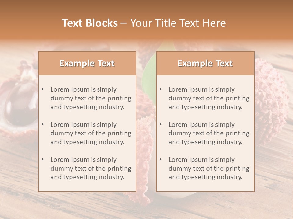 Leaves Lichi Berry PowerPoint Template