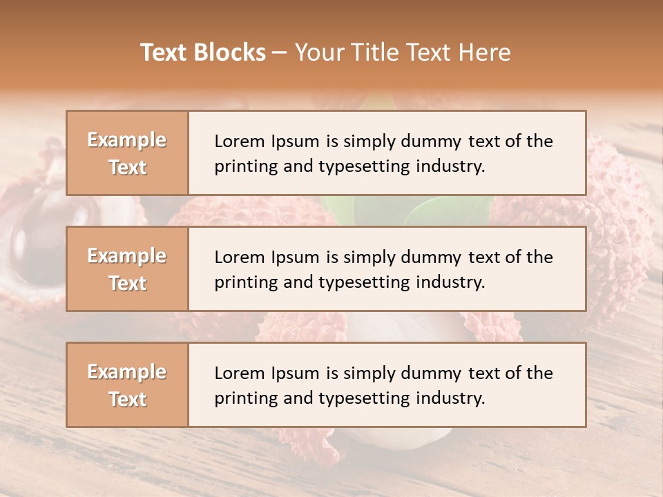 Leaves Lichi Berry PowerPoint Template