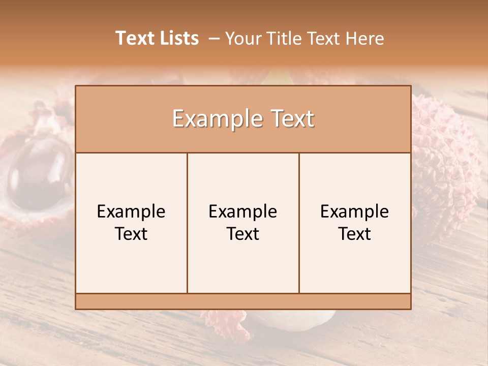 Leaves Lichi Berry PowerPoint Template