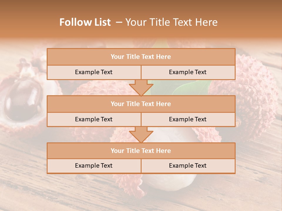 Leaves Lichi Berry PowerPoint Template