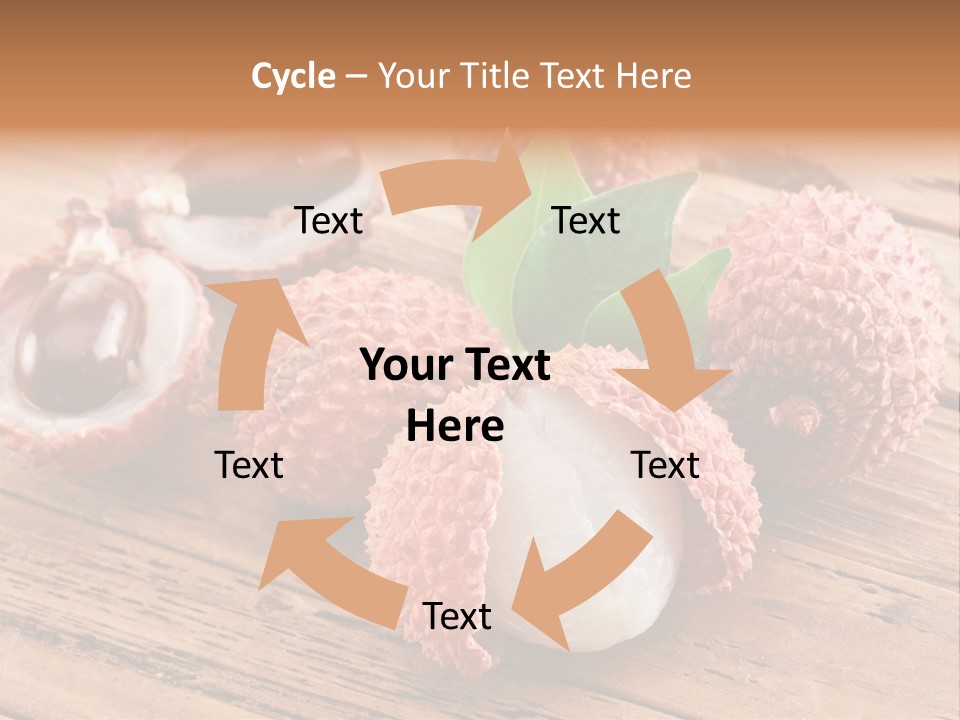 Leaves Lichi Berry PowerPoint Template