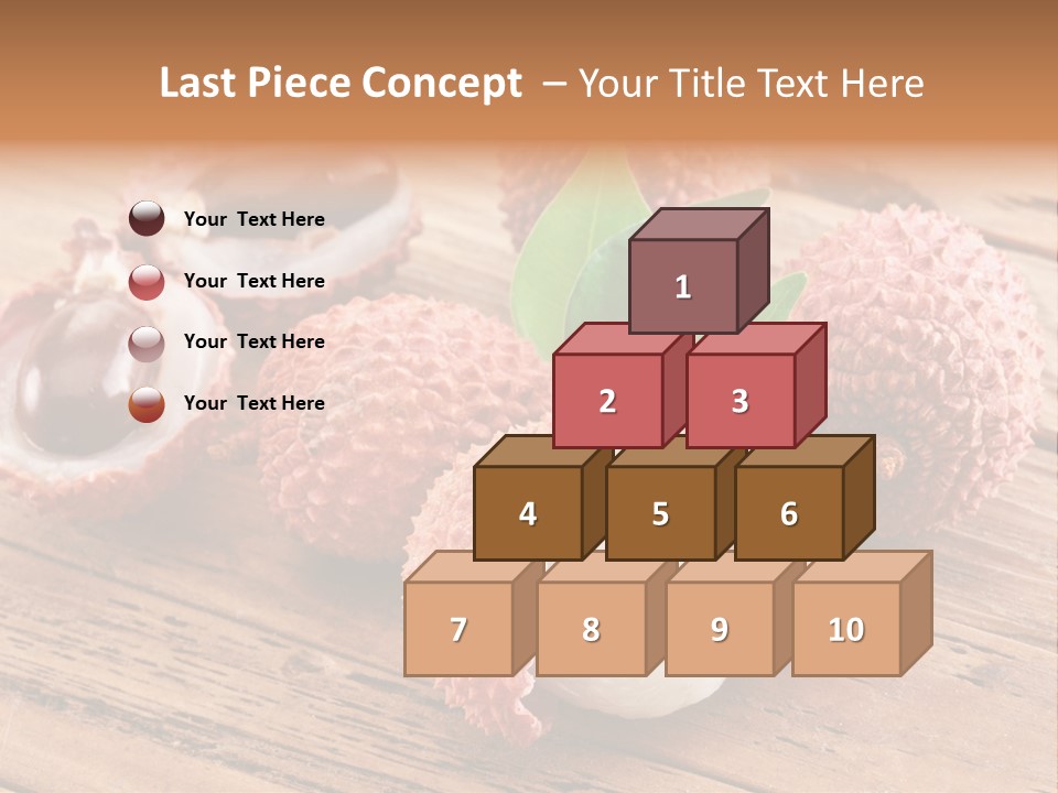 Leaves Lichi Berry PowerPoint Template
