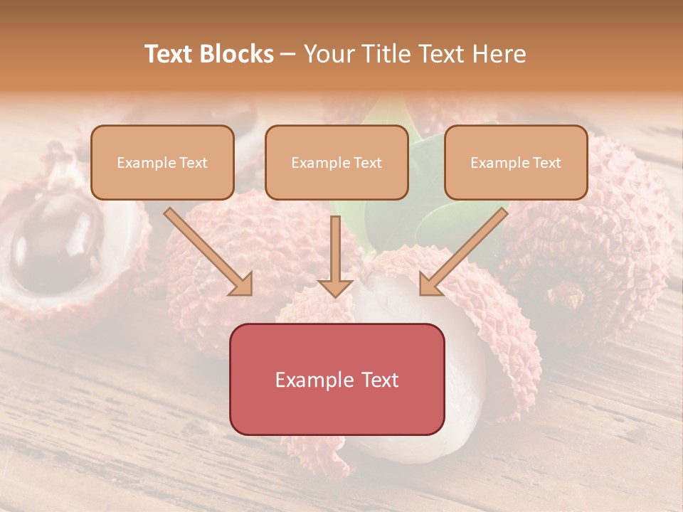 Leaves Lichi Berry PowerPoint Template