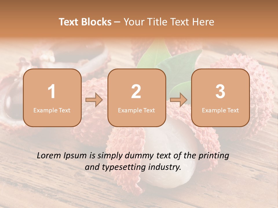 Leaves Lichi Berry PowerPoint Template